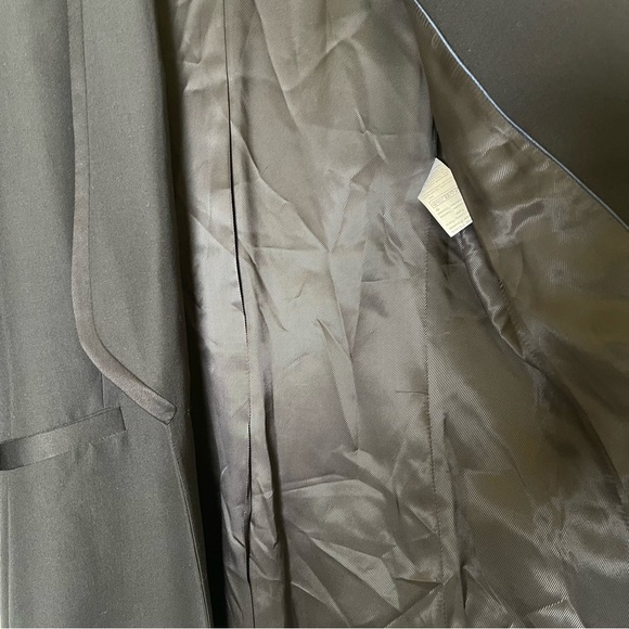 Tara Jarmon Black Women's one button Blazer Size 38 Mid length - Picture 6 of 10